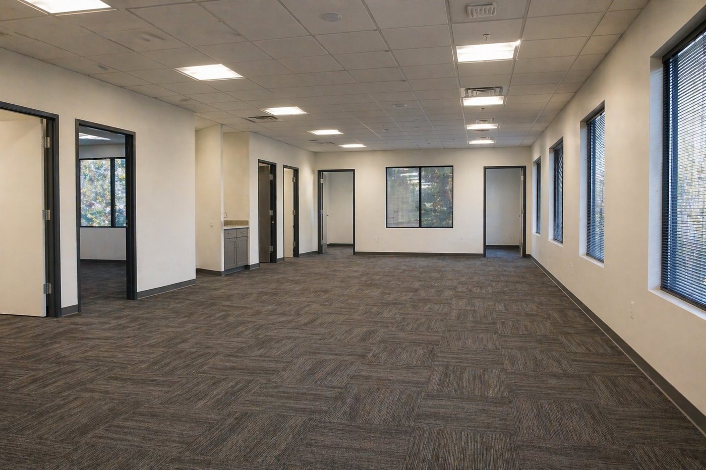 Empty clean office space after Haulor cleanout